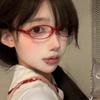 Vintage Y2K Anti Blue-ray Glasses Ins Retro Oval Glasses Lightweight Leopard Print Small Frame Eyewear Women/Men