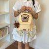 Schoolbag fun embroidery puppy dog cartoon backpack Korean version trendy new foreign style cute schoolbag travel small backpack