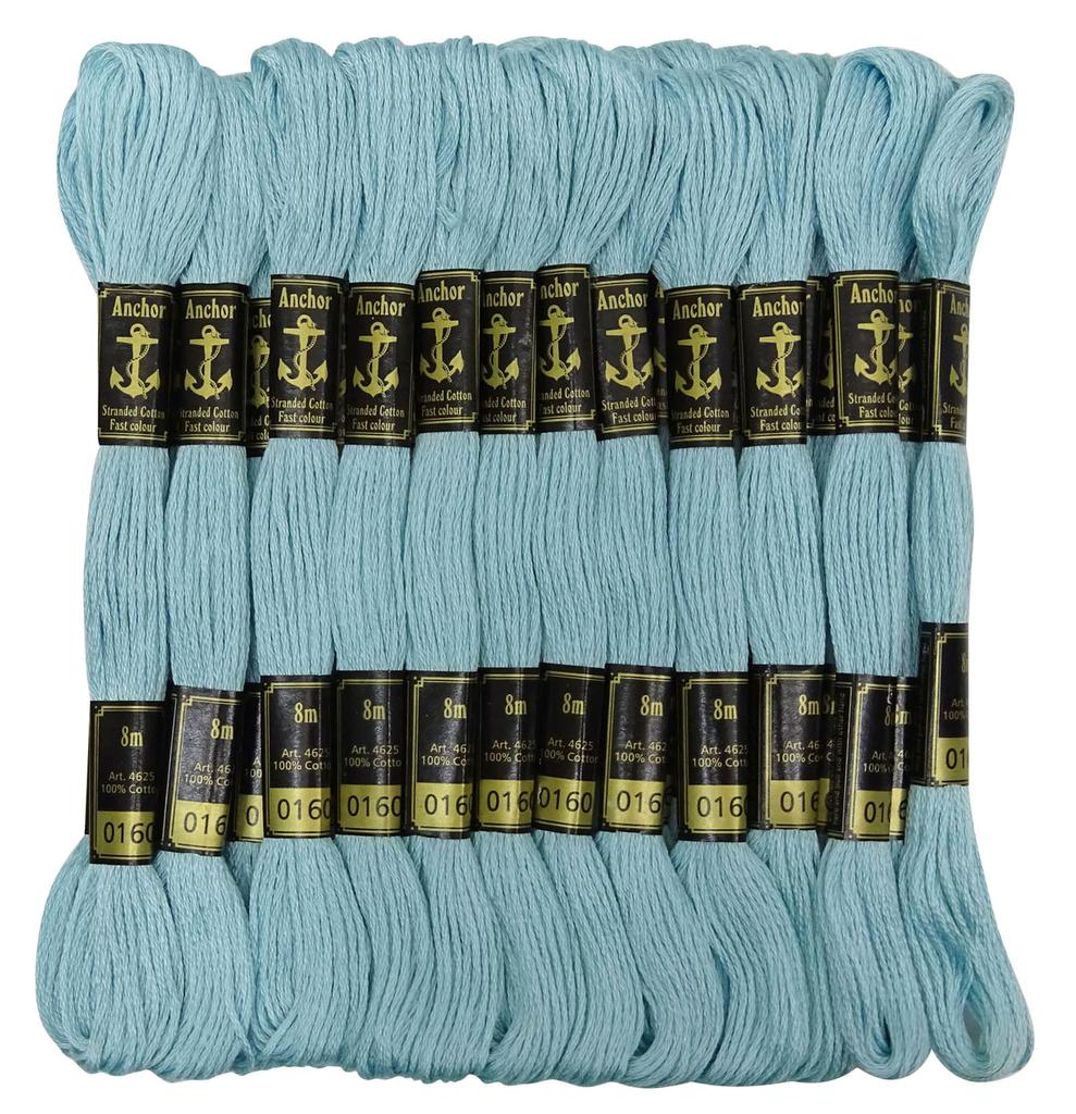 IBA Indianbeautifulart Stranded Cotton Cross Stitch Hand Embroidery Thread Floss Skeins-Golden
