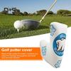Golf Putter Cover Magnetic Mallet Putter Cover Golf Club Putter Sleeve Cute Polar Bear Design Blade Putter Headcover for Golfer
