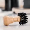 Professional Coffee Tamper Cleaning Brush Wooden Handle Coffee Machine Brush  Espresso Machine