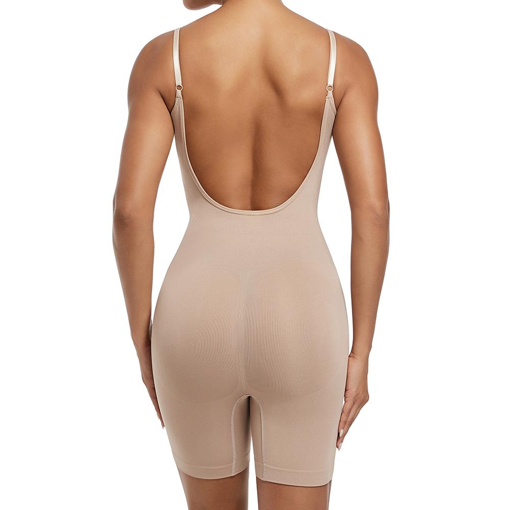 Shapewear-Body für Frauen, Bauchkontrolle, Ganzkörperformer, niedriger Rücken, Camisoles, Taillentrainer, schlankmachende Unterwäsche, Strampler, formende Tank-Tops, Trikots