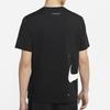 Nike Sportswear Swoosh Club Print Short Sleeve Crew Neck T-Shirt Men Tops Black DJ5374-010