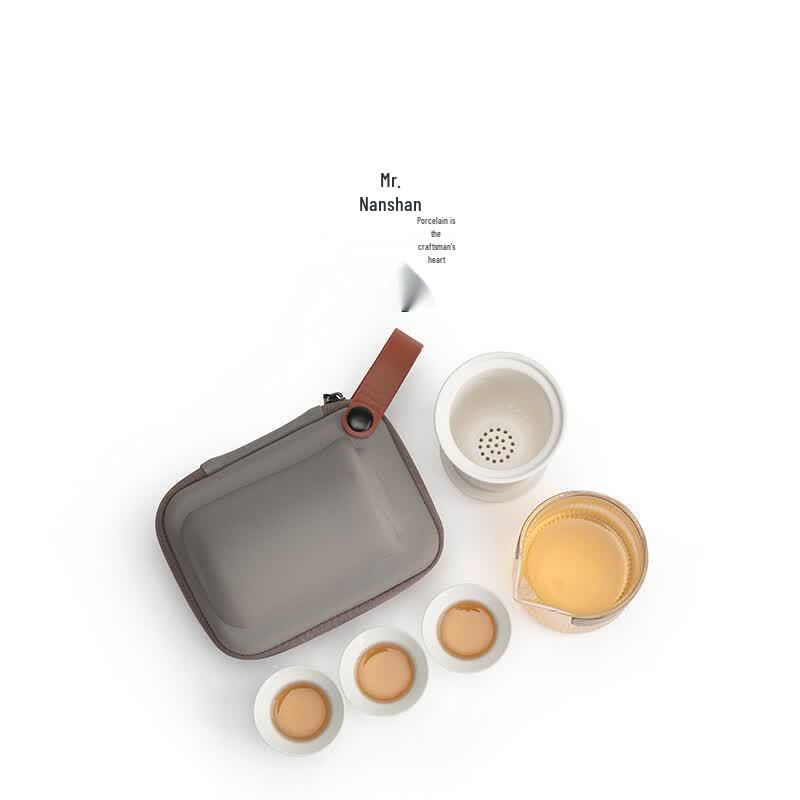 Portable Japanese Glass Travel Tea Set