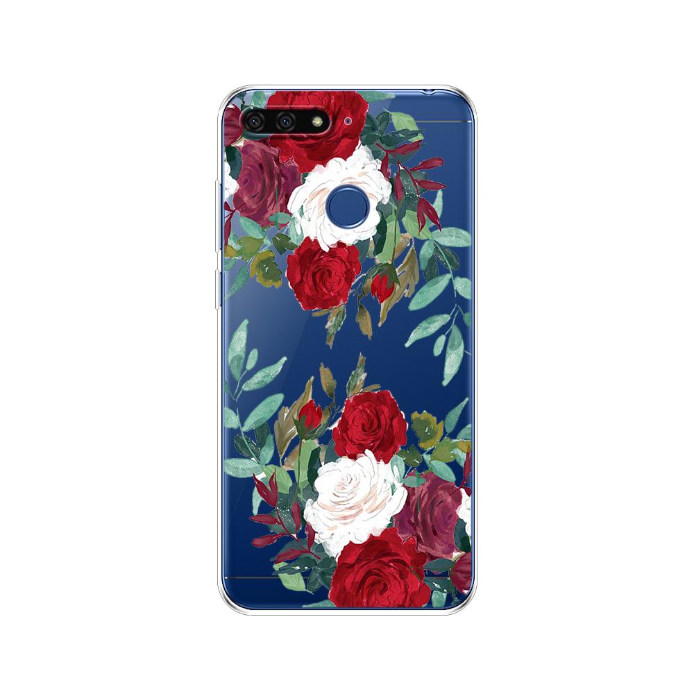 For Huawei Honor 7C 5.7 Inch Case Cover Soft Silicone TPU Cute Cover Back Protective Phone Case For Huawei Honor 7c Aum-L41 Bags