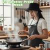 Full-Face Kitchen Oil Splatter Proof Mask Detachable Waterproof Cooking Protection Mask Hat Transparent Anti-Fog
