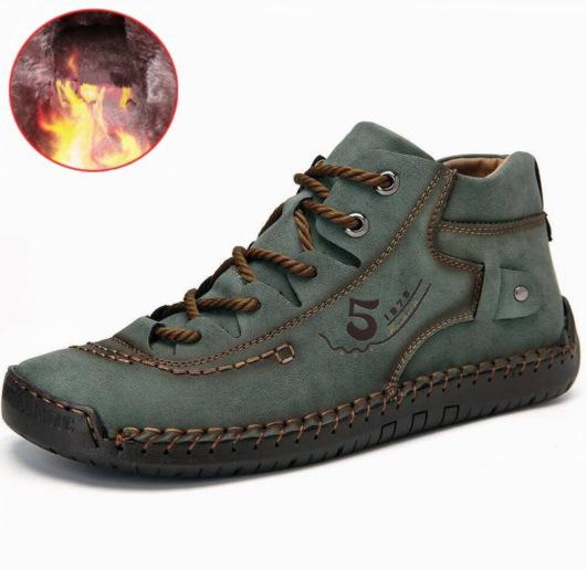 

Новые ретро большого размера ботинки Мартина мужские уличные повседневные мужские кожаные ботинки бархатные высокие хлопковые ботинки напрямую от производителя 48 48