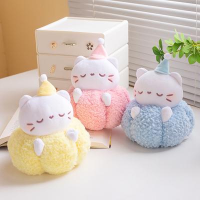 Boneca de pelúcia fofa de gatinho nuvem, boneca de gato, companhia para crianças, boneca calmante