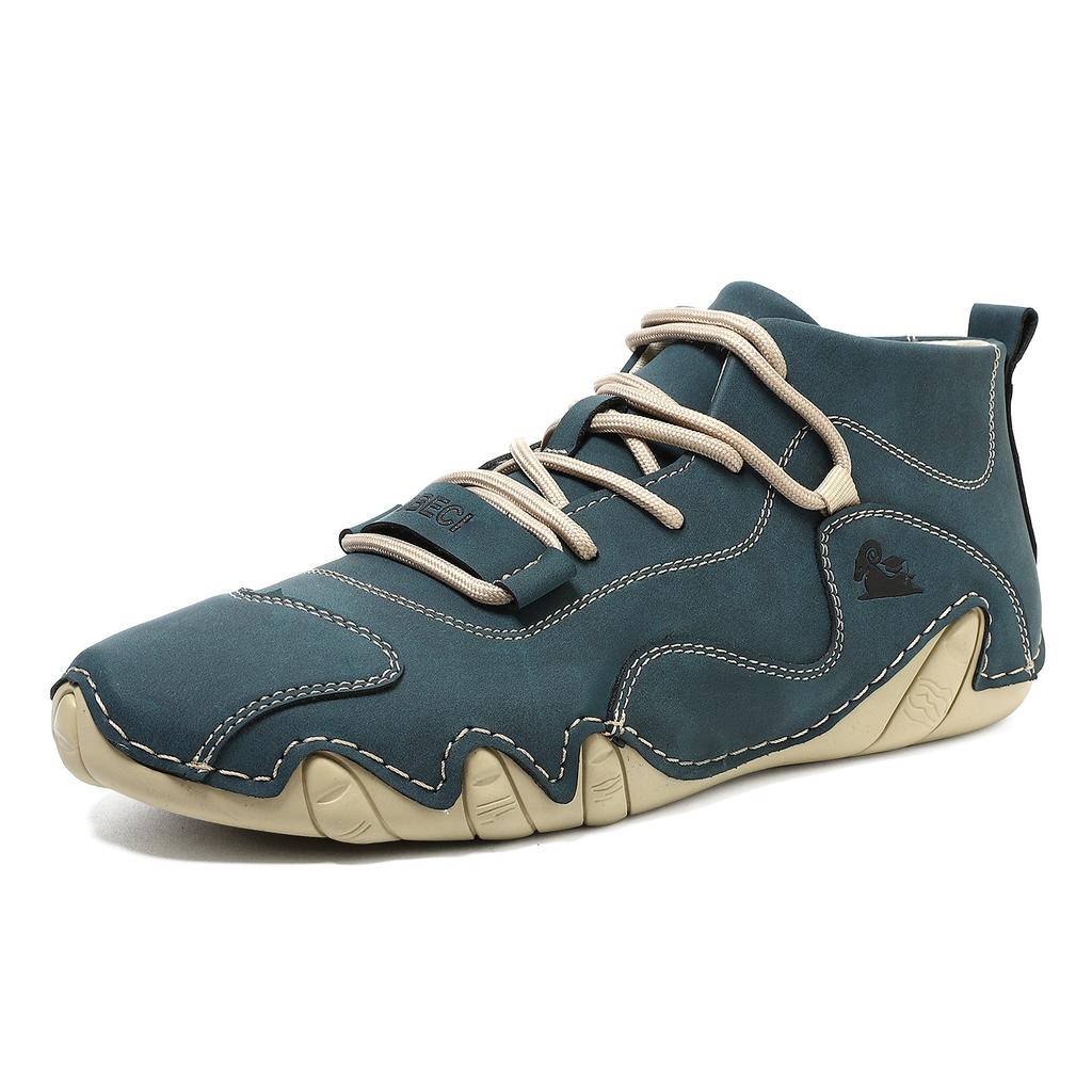 Spring Shoes for Men Women Leather Casual Shoes Pointed Toe Sport Shoes Street Lace-up Sneaker Big Size