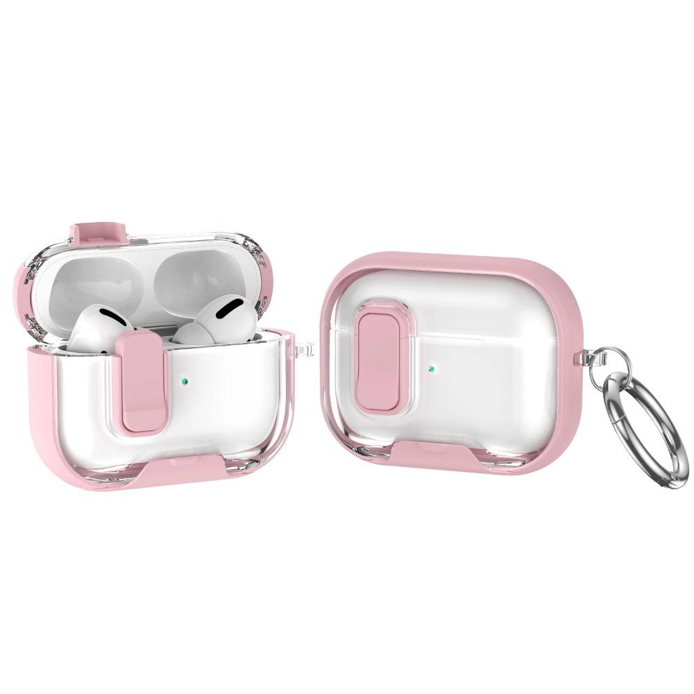 with Keychain Earphone Case Transparent Clear Shell for AirPods Pro 3 Headphone Accessories