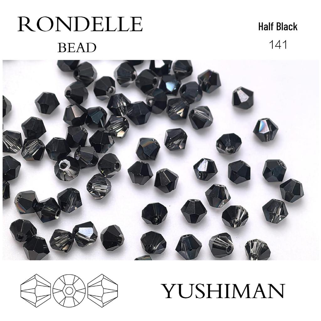 4mm Rhombus Beads - 200 Czech Quality Double Crimp Top Beads for DIY, Shuttle Weaving, and Embroidery
