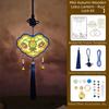 Lightweight DIY Craft Material Kit Wooden Hanging Lantern Portable Handheld Lantern  Gift