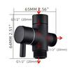 3 Way Shower Head Diverter Valve G1/2 Brass Switch Adapter Connector Splitter Faucet Bathroom Accessories
