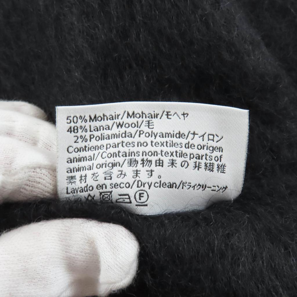 Excellent LOEWE Scarf black mohair Women F811257X01 Used