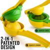 1pc Lemon Squeezer 2 In 1 Fresh Orange Citrus Lime Fresh Fruit Juicer Press Metal Hand Press Extractor Portable Manual Juicer