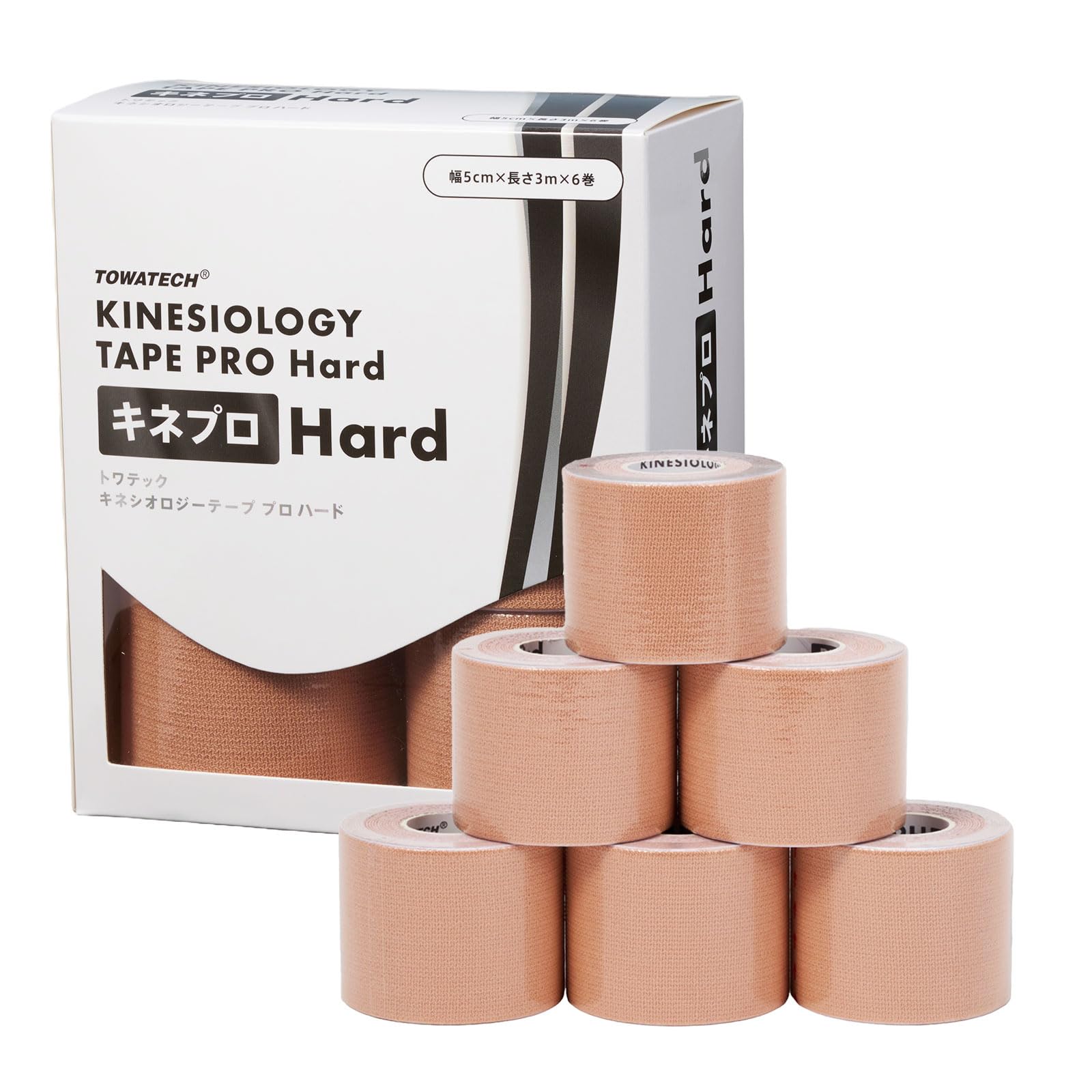 

Kinepro Hard, 4 widths x 3m (Kinesiology Tape PRO Hard) (50mm x 3m, 6 rolls)