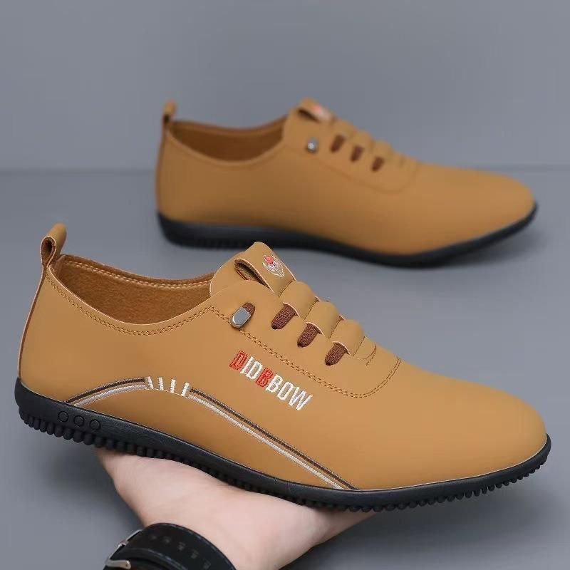 Soft-soled Men's Shoes Soft Leather Men's Business Casual Shoes Lightweight and Breathable Driving Shoes for Men