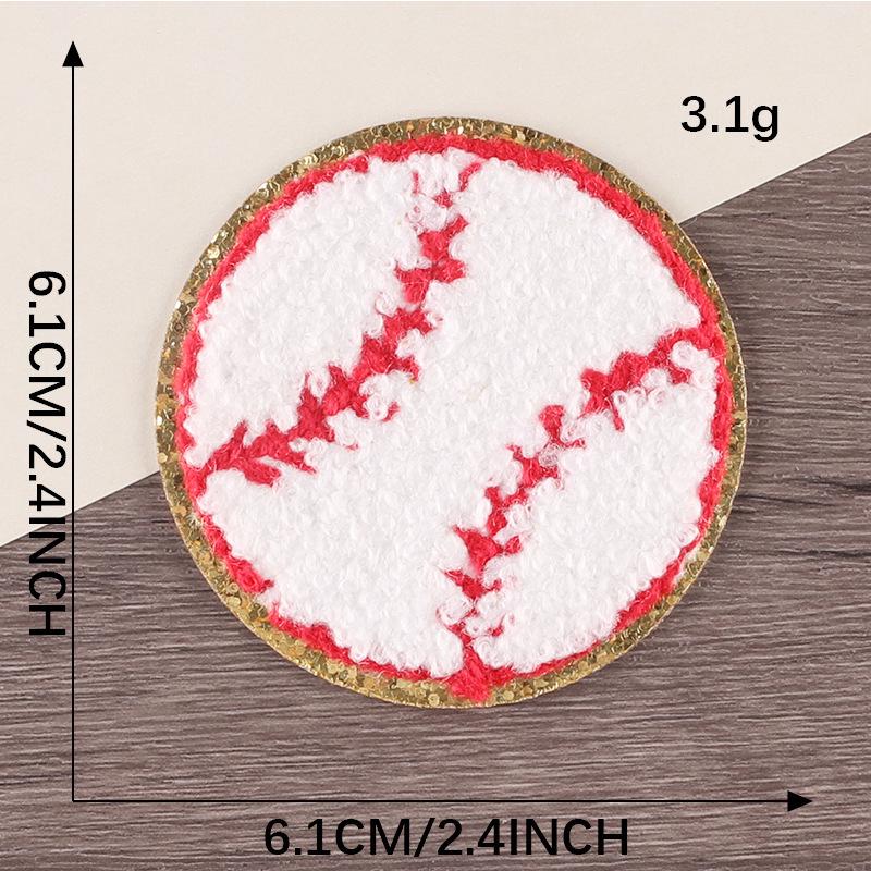 Gold Edge Chenille Smiley Face Embroidered Patch Badge