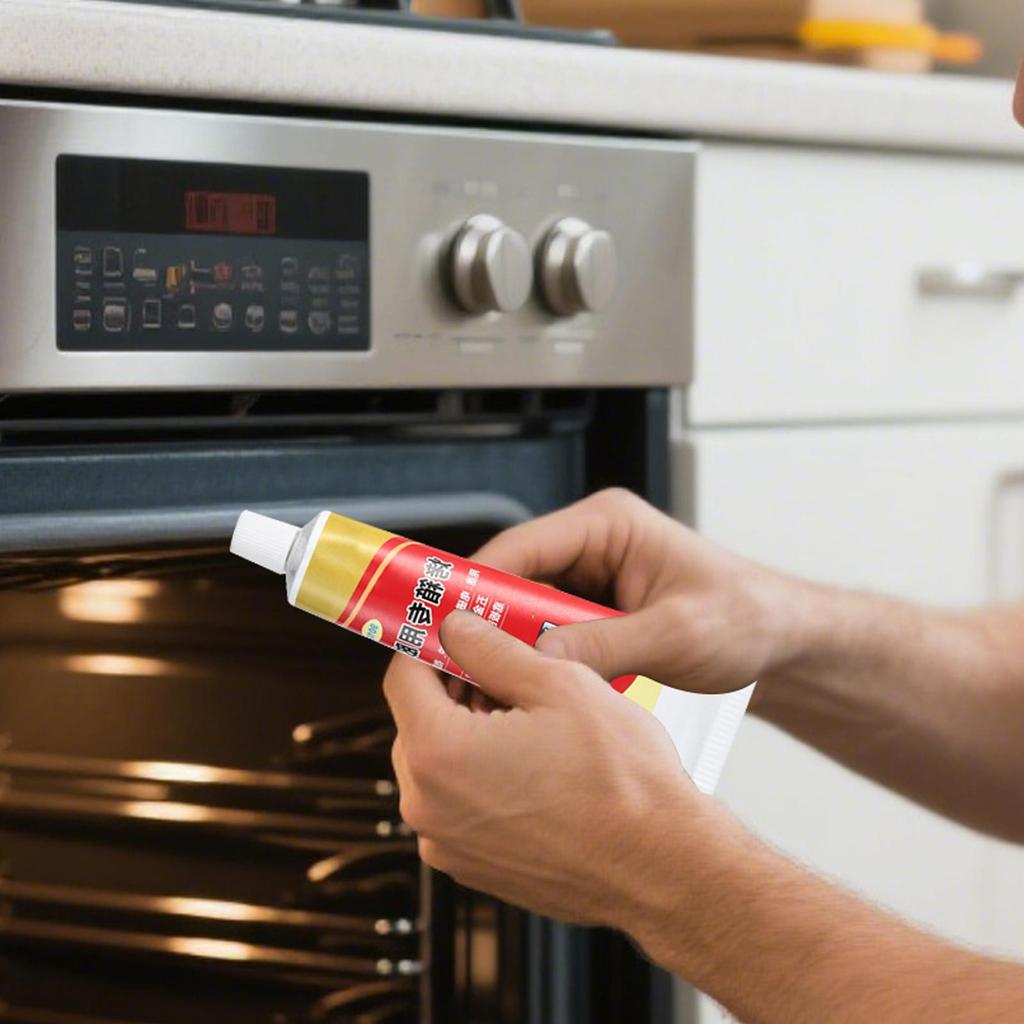 100ml High Temp Adhesive Oven Panel Adhesive Leak-Proof Fast Drying Household Appliance Sealant for Microwave Grill Cooktop