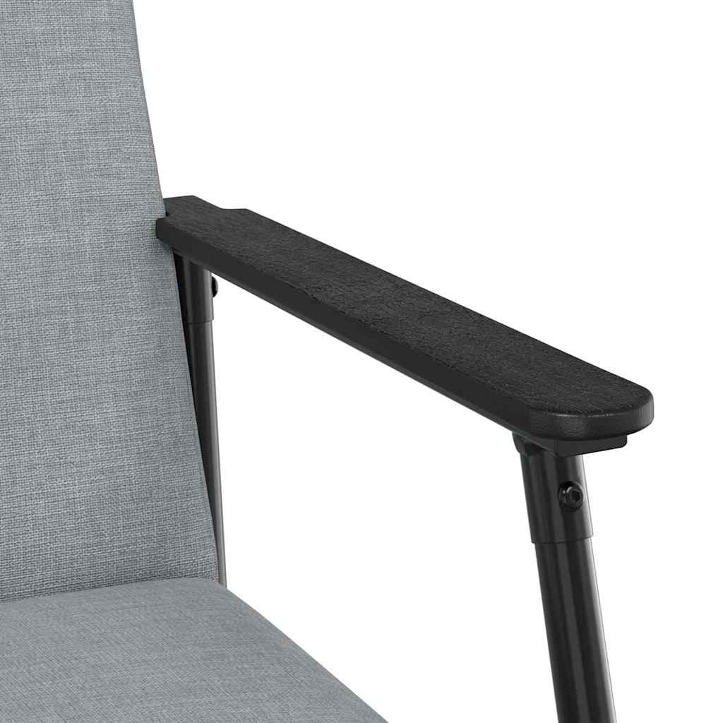 Armchair Light Grey Fabric