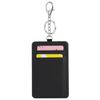 New Black White Keychain Card Holders Rectangle Shape Multi-Functional Card Bag Card Storage Photo Sleeves Work Use