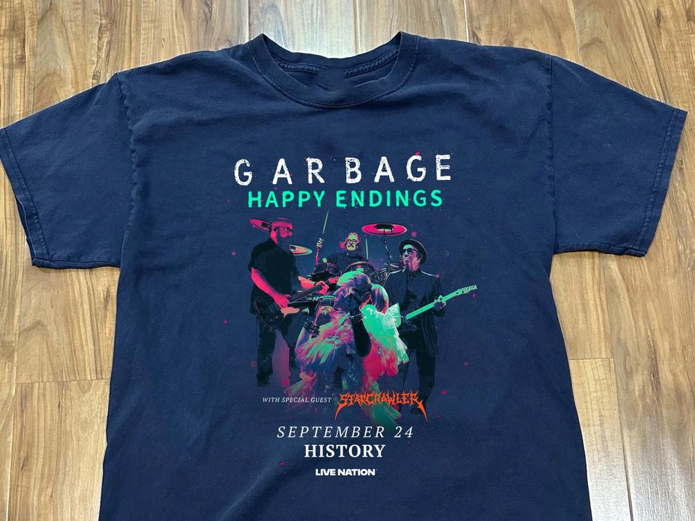 

GARBAGE Summer Fall 2025 T SHIRT NAVY SIZE S-5XL Unisex T-Shirt XXL