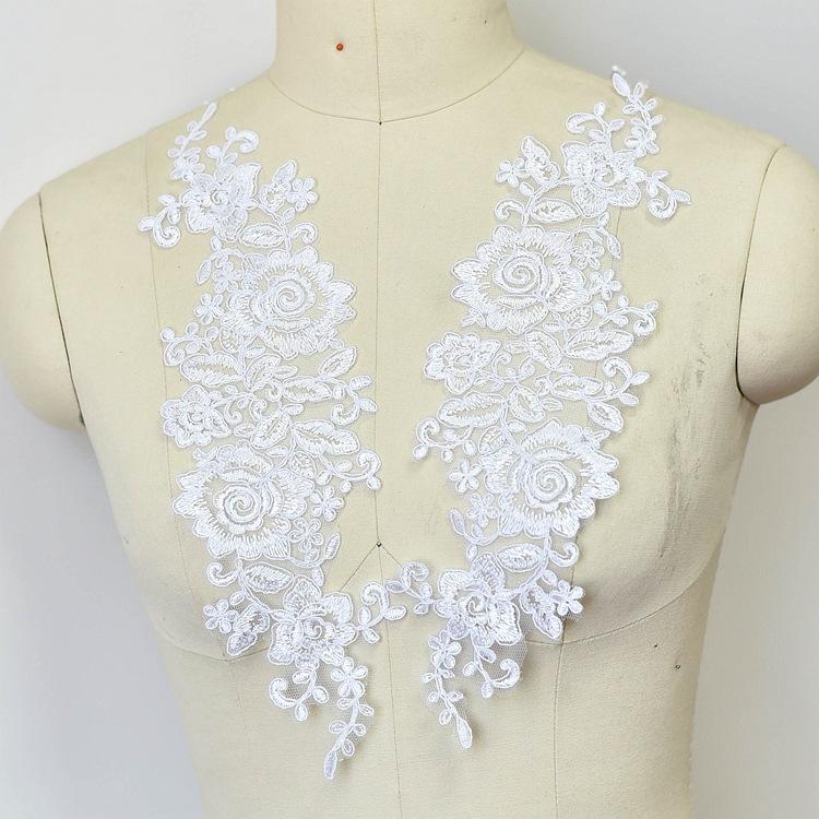 Thousand Colors Bride With Lace Accessories, White Car Bone Lace Handmade Diy Headdress Flower Material