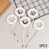 For LED And CFL GX53 Light Bulb Fitting Ceiling Wall Lamp Holder 5pc 7.5cm White GX53 Base Fitting For GX53 Lamps Fly Leads