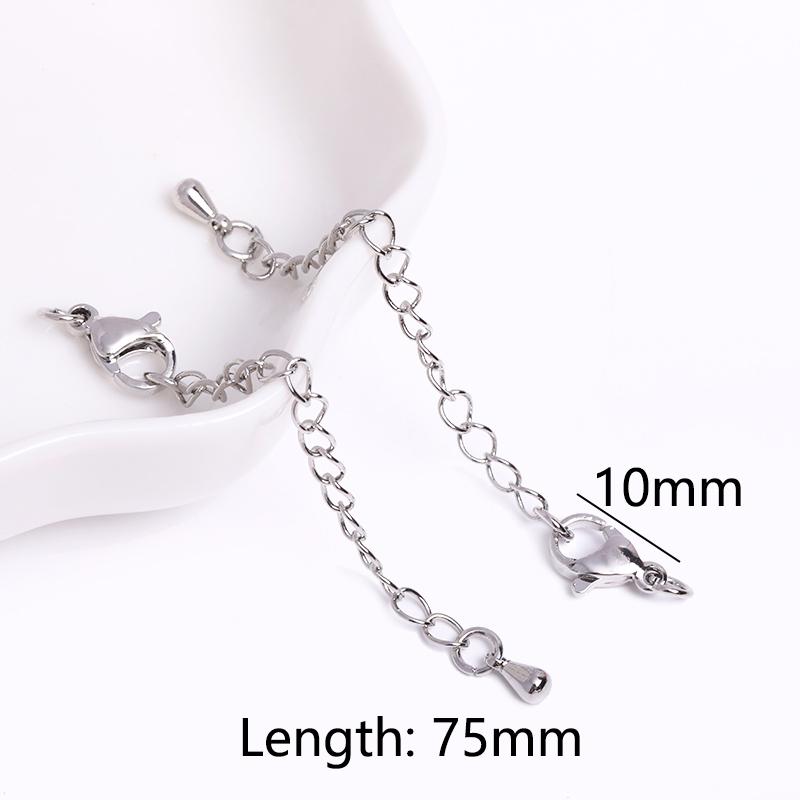 18 Karat Vergoldete 7,5 cm Verlängerungskette Für Schmuckherstellung, Handgefertigte DIY Armband Halskette Verlängerer Ketten Zubehör Teile