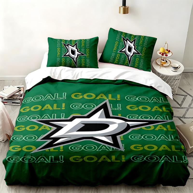 Dallas Stars 3pc set Perfect for bedroom use Comfortable bedding set includes a duvet cover and two pillowcases Ideal birthday or Christmas gift