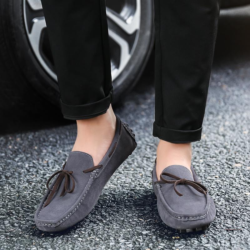 Fashion Casual men's shoes Classic Comfort and Soft Bottom Style Office daily outdoor walking Lightweight shoes Black versatile