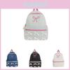 Trendy Versatile Backpack For Kids Featuring Breathable Fabric And Adorable Bow Design