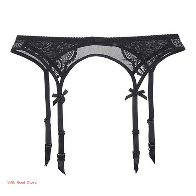 Strumpfhalter für Strümpfe Sexy Hosenträger für Damen Dessous mit 4 Bändern