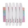 5Pcs Nail Files 80/100/150/180/240 Grit Double-sided Half Moon Sandpaper Nail File Cuticle Remover Buffer Manicure Tools