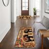 1Pcs Anti Fatigue Kitchen Rugs,Bohemian Elephant  Print Waterproof Non-Slip Thick Cushioned Kitchen Mat Heavy Duty Comfort Standing Mat for Kitchen