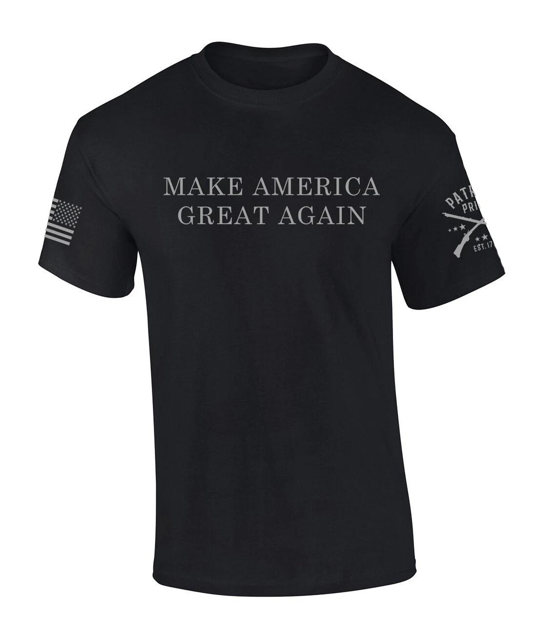 Trenz Shirt Company Trump 2024 Make America Great Again Dark MAGA Short Sleeve XL