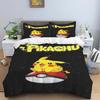 Pokémon Three-piece Bedding Set – Includes A Printed Duvet Cover and Pillowcases