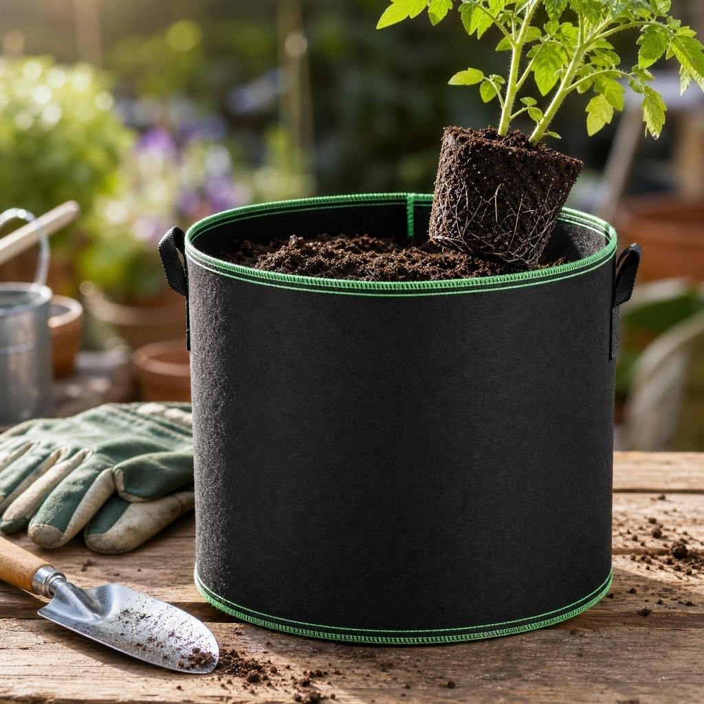 Large Fabric Grow Bag for Plants Vegetables and Flowers Durable Breathable Garden Planter Container with Handles for Easy Transport