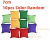 Throwing 5/10Pcs Vibrant Multi-Colored Sandbags Solid Color Double Layer Leak Proof Sandbags Thickened Canvas Kindergarten Toy Award