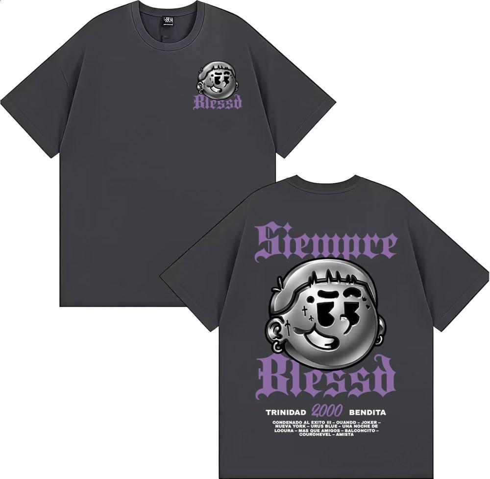 Rapper Blessd Sisabe Album Merch T Shirts Men Women Harajuku Hip Hop Vintage Tshirt Casual ONeck 100 Cotton Oversized T Shirt