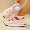 Fashion Women Sandals Soft Low Heels New Summer Slip on Shoes for Women Fashion Heeled Anti-slip Sandals Women Outdoor