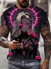 Men's T-Shirt Anime Samurai Girl 3D Print T Shirt Fashion Men Women Loose Casual Top Japanese Korean Style Street Trend Tee