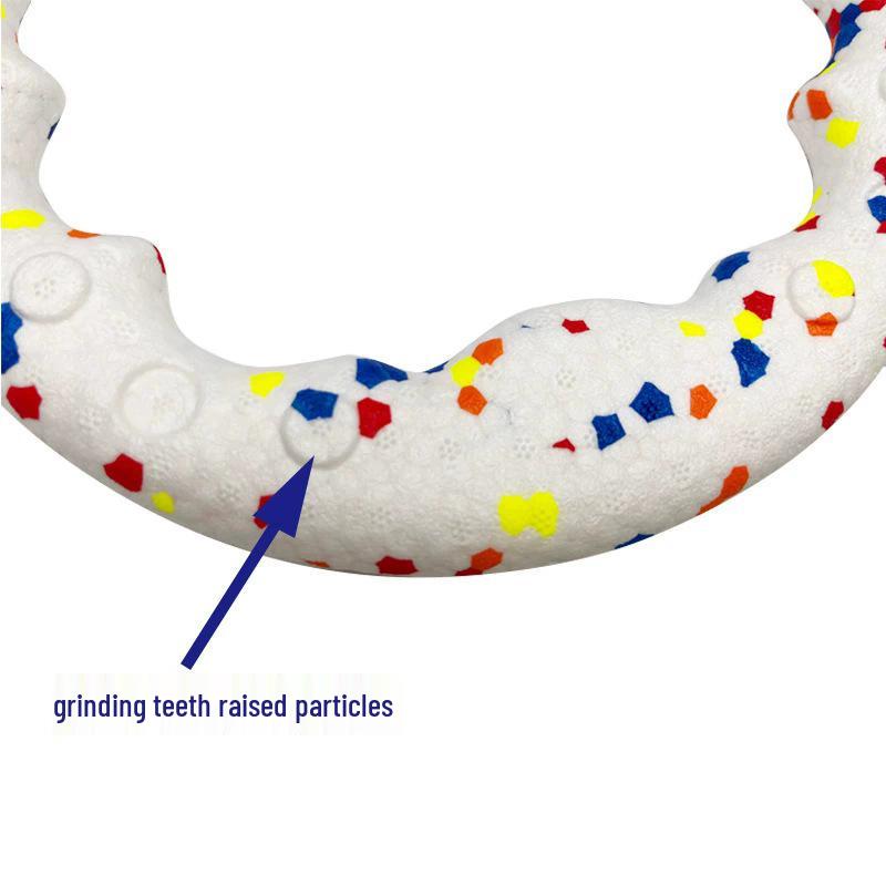 Durable Teething Pull Ring for Medium & Large Dogs - High Elasticity Silent Agility Toy