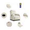 Recliner Chair with Lift Assist Cream Velvet