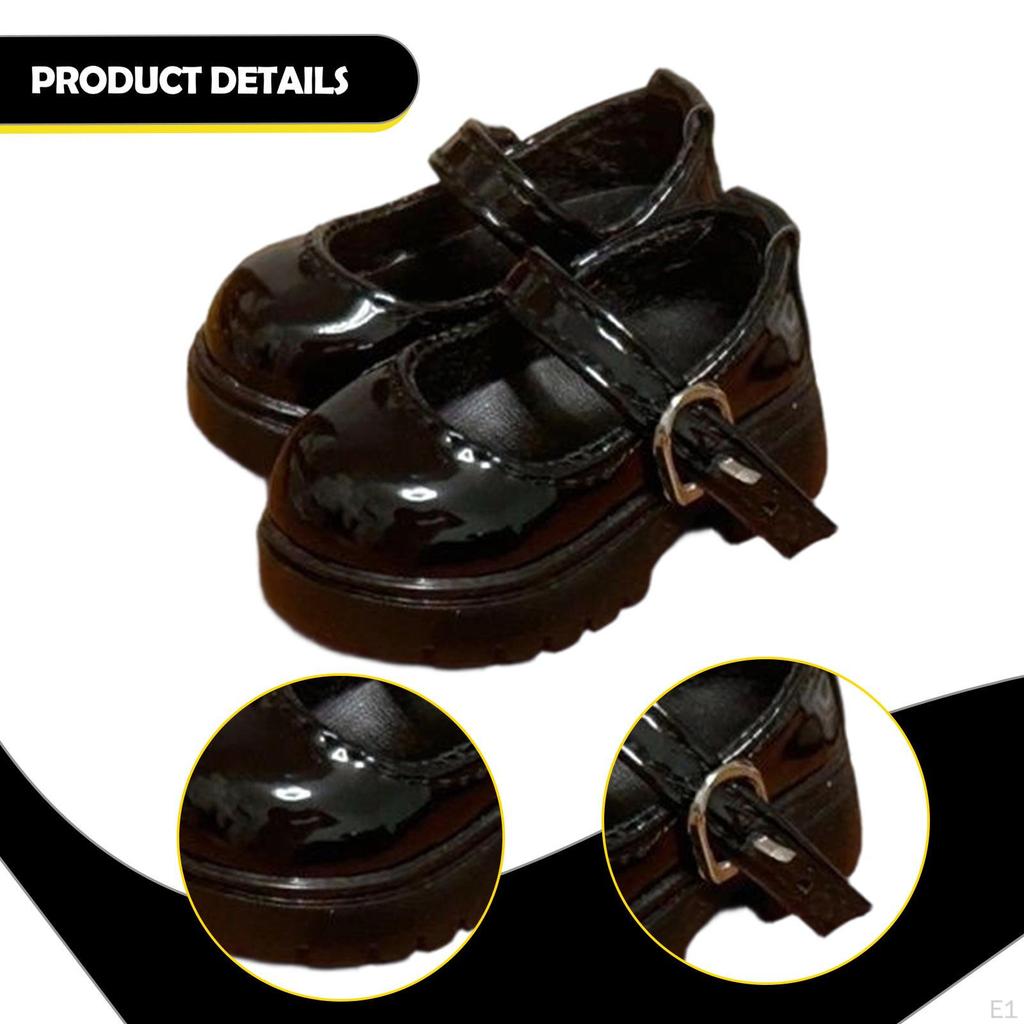 1 Pair of High Heels for Dolls, Chunky Shoes, Miniature PVC Fashion Accessories, Suitable