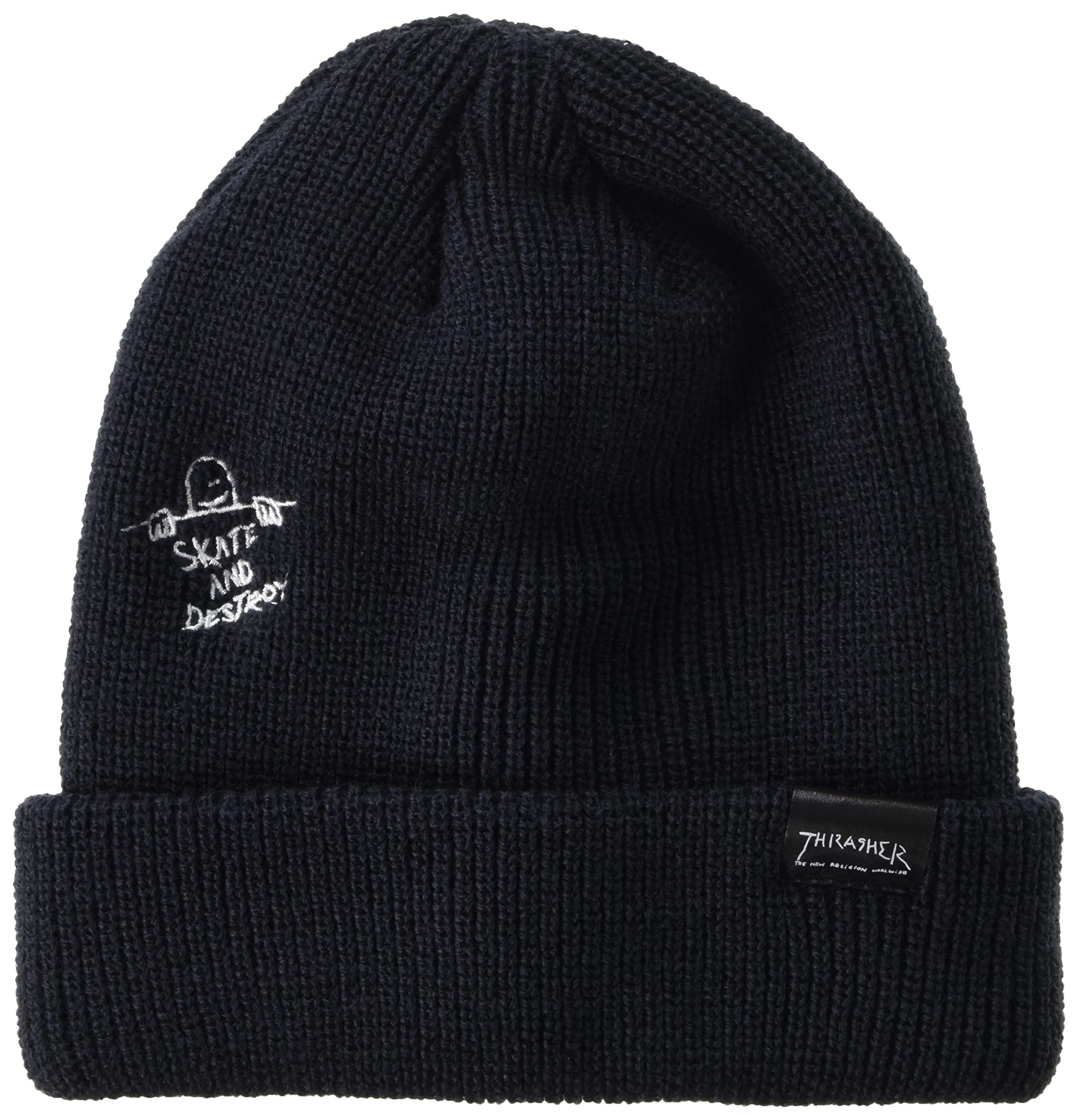 

Thrasher Knit Cap FR Kids (Brand Logo) [21TH-N75K / 3-Way Beanie] Hat, Black, чёрный