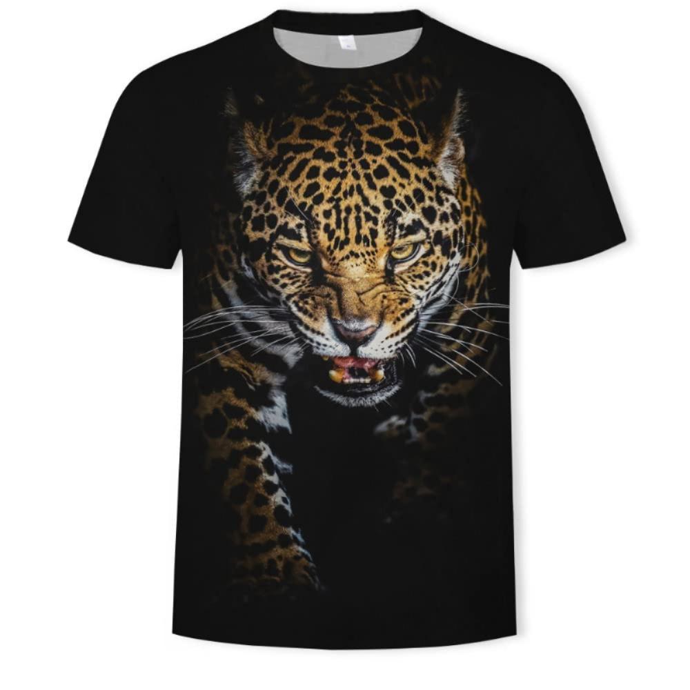 Fashion Tiger 3D Print Summer Fashion Popular T Shirt Casual Men's Street Hip-Hop Short Sleeve T-shirt Harajuku Y2k Loose Top