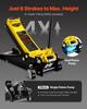 Low Profile Floor Jack 2.5 Ton Heavy Duty Steel Dual Piston Rapid Pump