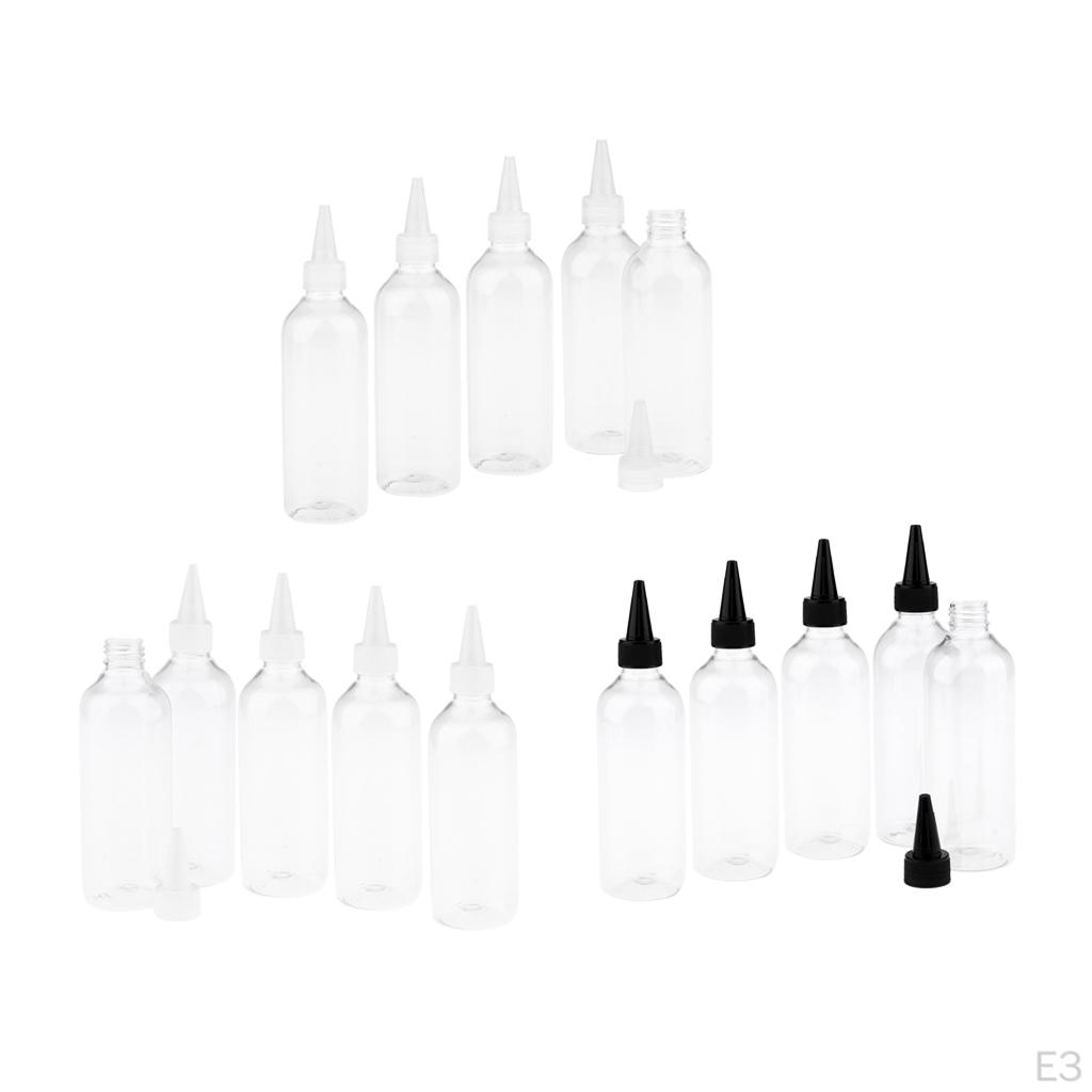 5PCS, 250ML, Refillable Perfume Sub Bottles, Cosmetic Containers Case Holders, Travel