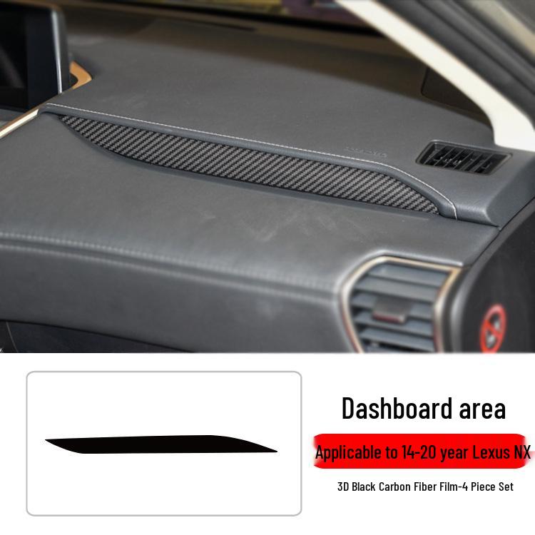 

Lexus NX200/NX300h Interior Carbon Fiber Console Sticker - Free Replacement for Damaged Items